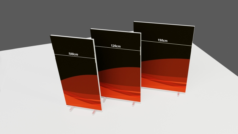 SEG SmartFrame 150x230cm inkl. doppelseitigem Print (oder Rückseite weiß)